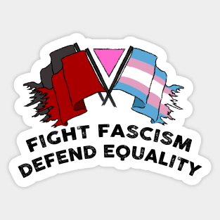 fight fascism defend equality Sticker